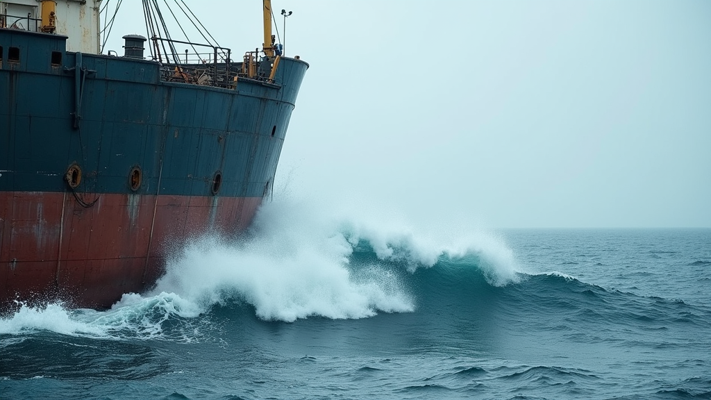 Collision incident at sea